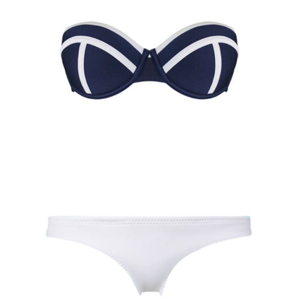 Ladies Ribbed Bandeau Bikini___WSW-TB003