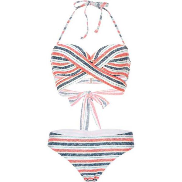 Halter design Front cross Tie Bikini Set___WSW-TB016