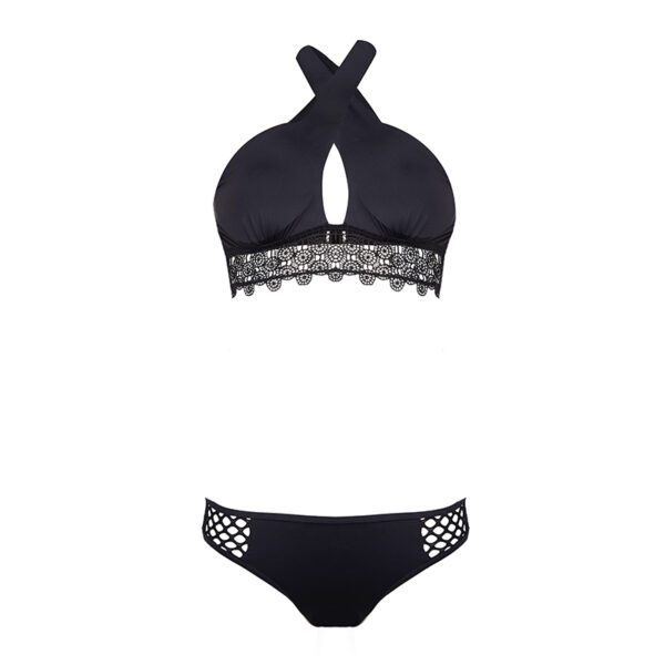 Halter design Front cross Sexy Bikini Swimwear___WSW-TB019