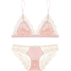 Fabulous Lacy Satin Bralette Faturing A Triangle Cut__HER-BR004