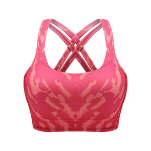 Women's Strappy Halter Cross Back Fitness Bra__HER-SBA005