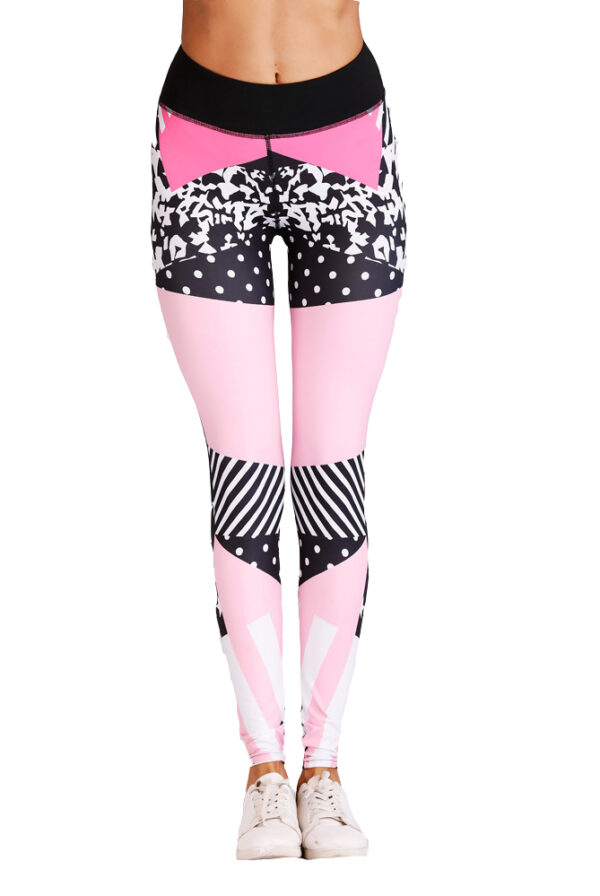 Women's Mid-Rise Printing Yoga leggings__HER-AL001