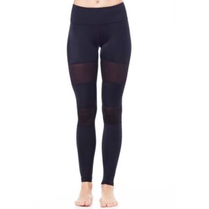 Women's Mid-Rise Mesh-Panel Compression Yoga Pants__HER-AL002