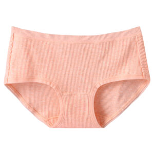 Breathable Rib Cotton Comfort Brief Underwear for Women__HER-AL008