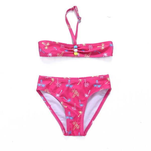 Gilr's Bandeau Style Two Piece Swimsuits__WH-GSW001