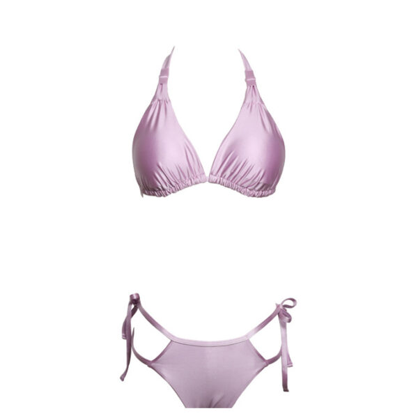 Fashion Sexy Halter Straps Bikini Top & Bottom ___WSW-AL007